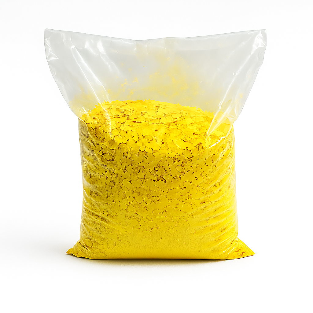 Farbchips Einzeln - 1kg, Vorderansicht, Farbe: Schwefelgelb