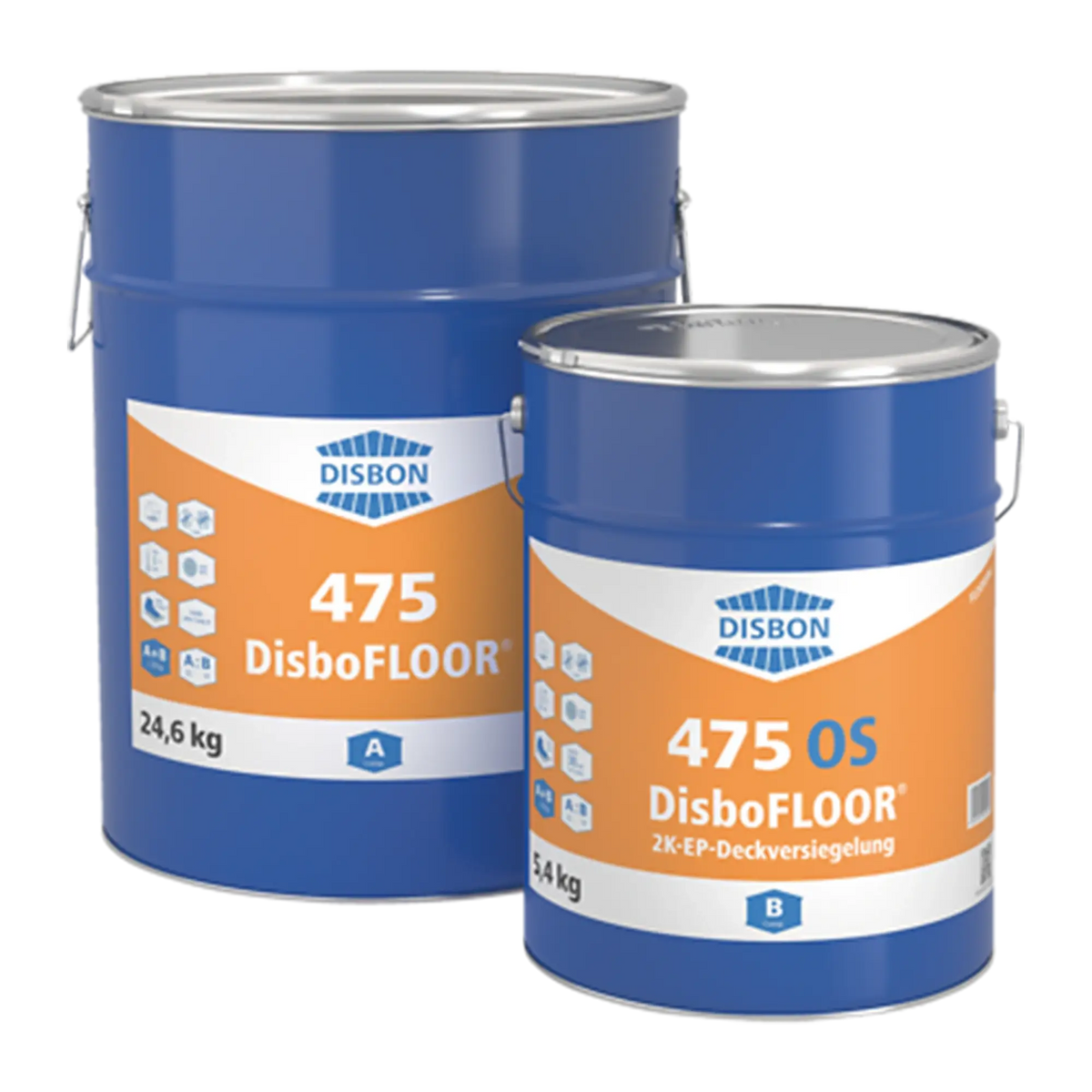 DISBON DisboFLOOR 475 OS 2K-EP-Deckversiegelung 30 kg für Parkhaus-System OS 8