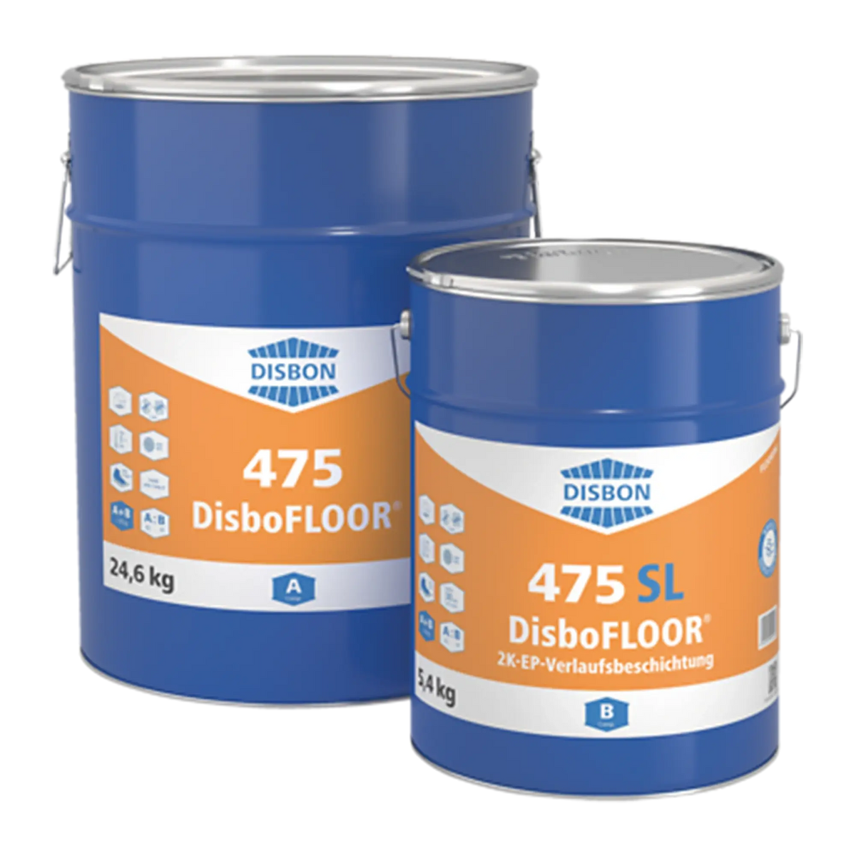 DISBON DisboFLOOR 475 SL 2K-EP-Verlaufsbeschichtung 30 kg in RAL-Grautönen