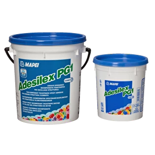 Adesilex PG1 6kg, Frontansicht der beiden Kübel