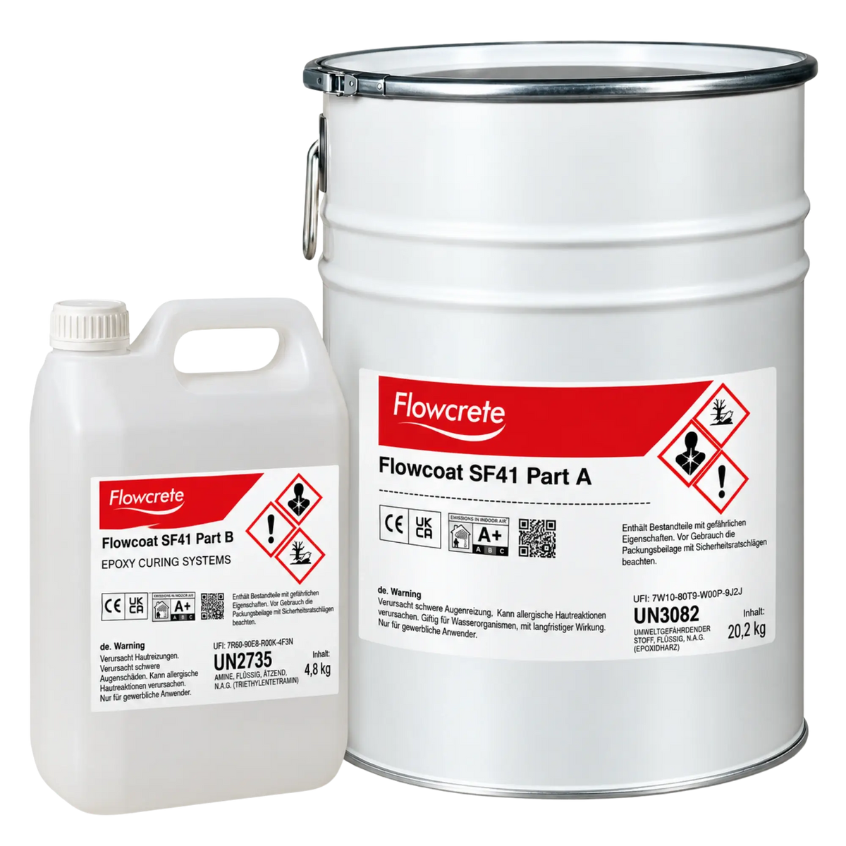 FLOWCRETE Flowcoat SF41 Bodenbeschichtung RAL7032 25kg