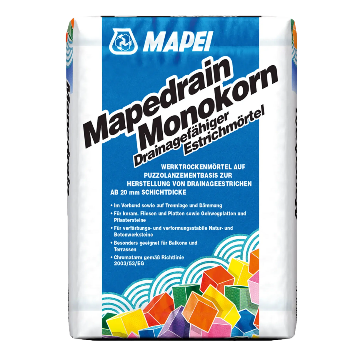 MAPEI Mapedrain Monokorn drainfähiger Estrich- und Bettungsmörtel 25kg
