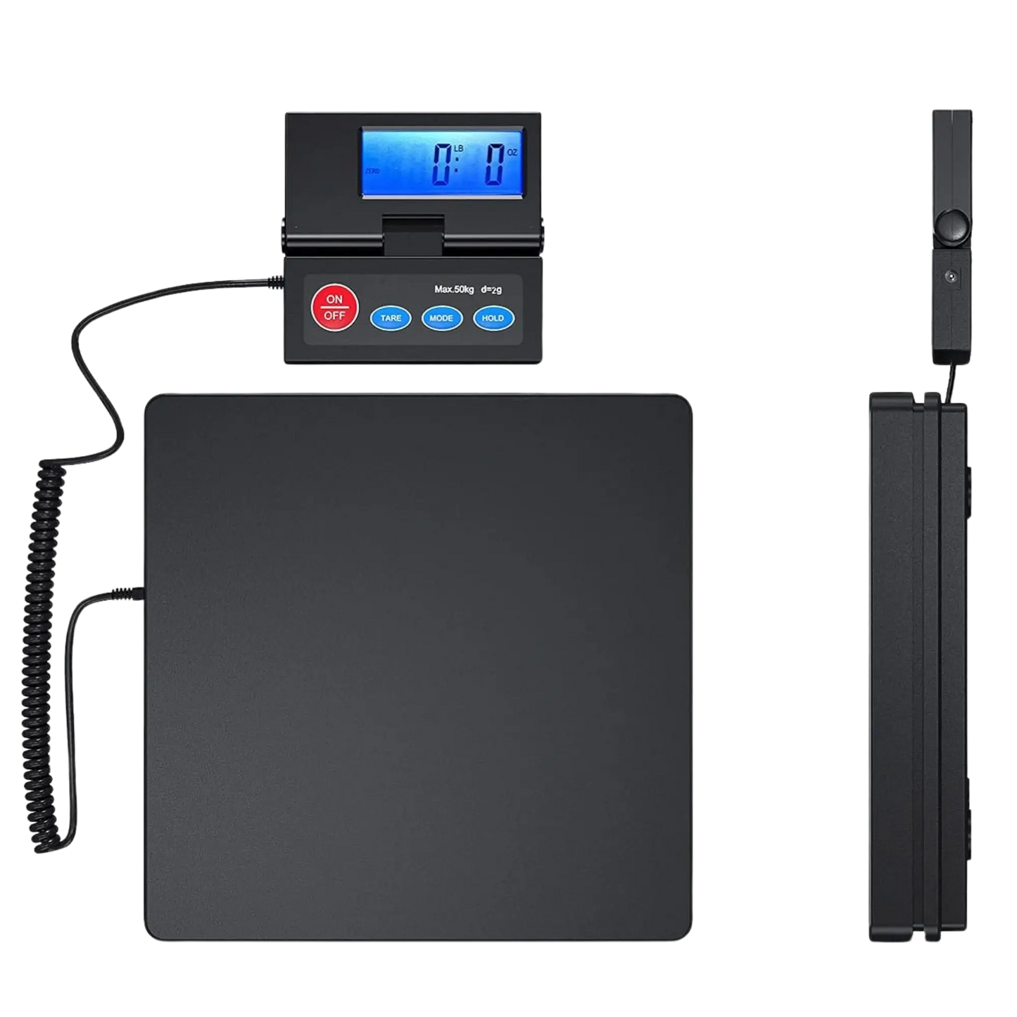 Plattform-Waage bis 50kg - Hohe Genauigkeit 2g - Klappbares externes LCD-Wanddisplay bei Bauchemie.at online bestellen