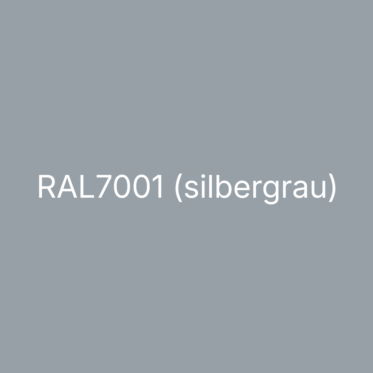 Farbmuster RAL 7001 Silbergrau