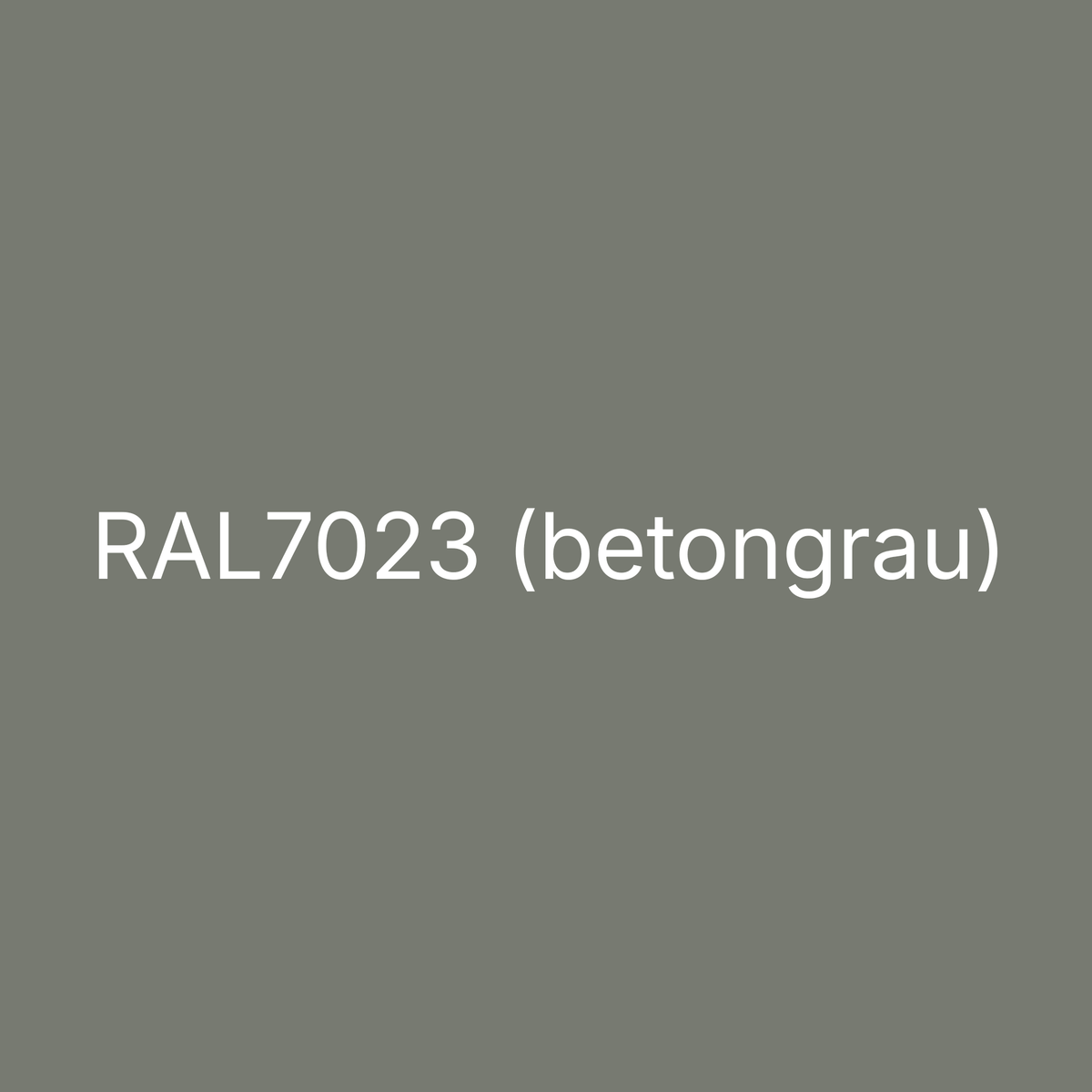 Farbmuster RAL 7023 Betongrau