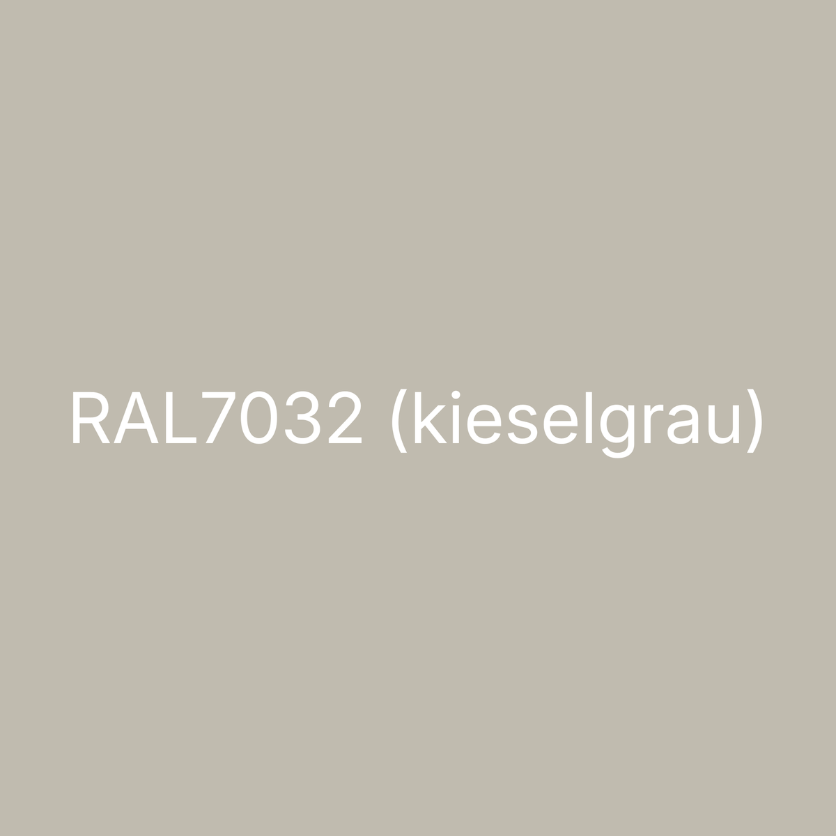 Farbmuster RAL 7032 Kieselgrau