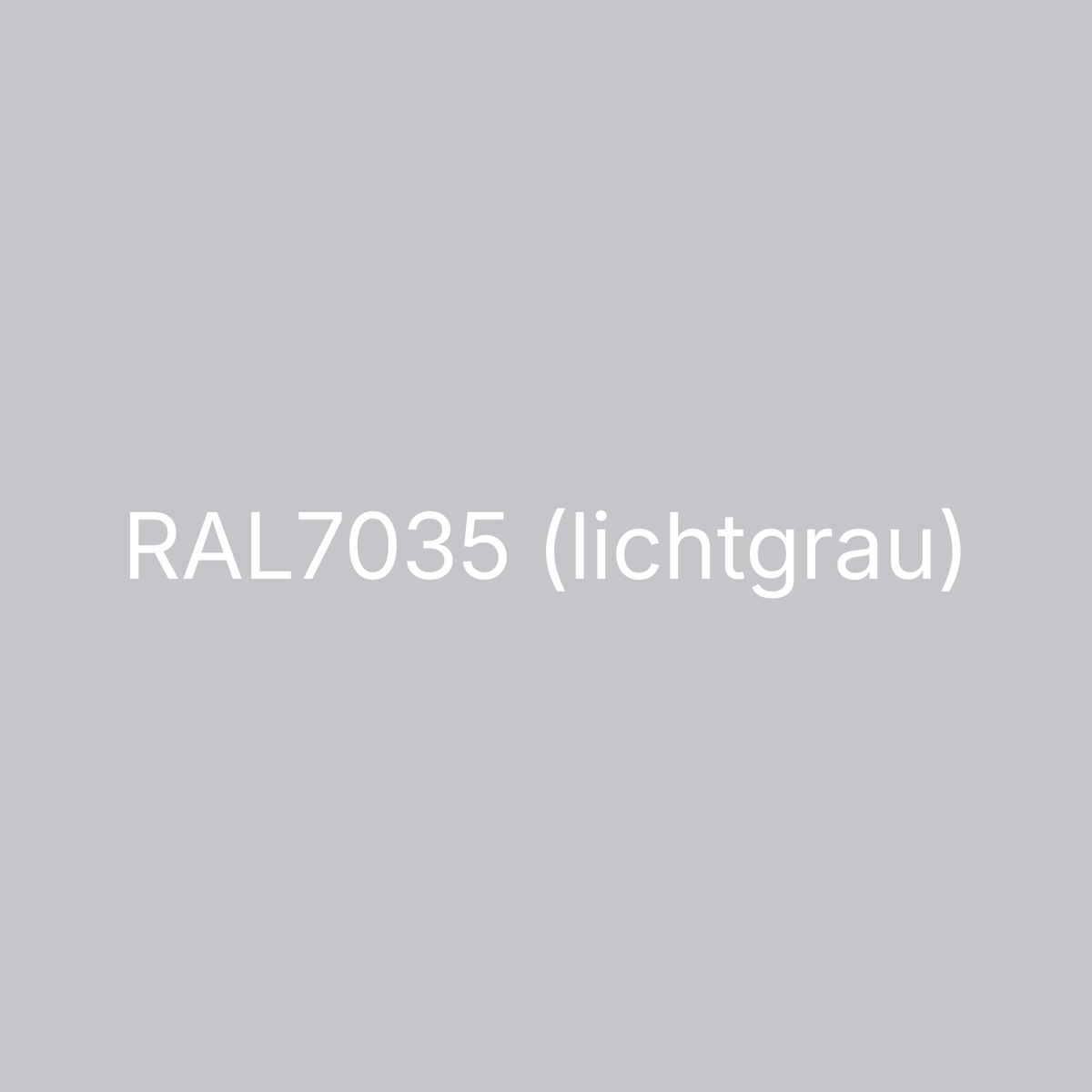 Farbmuster RAL 7035 Lichtgrau