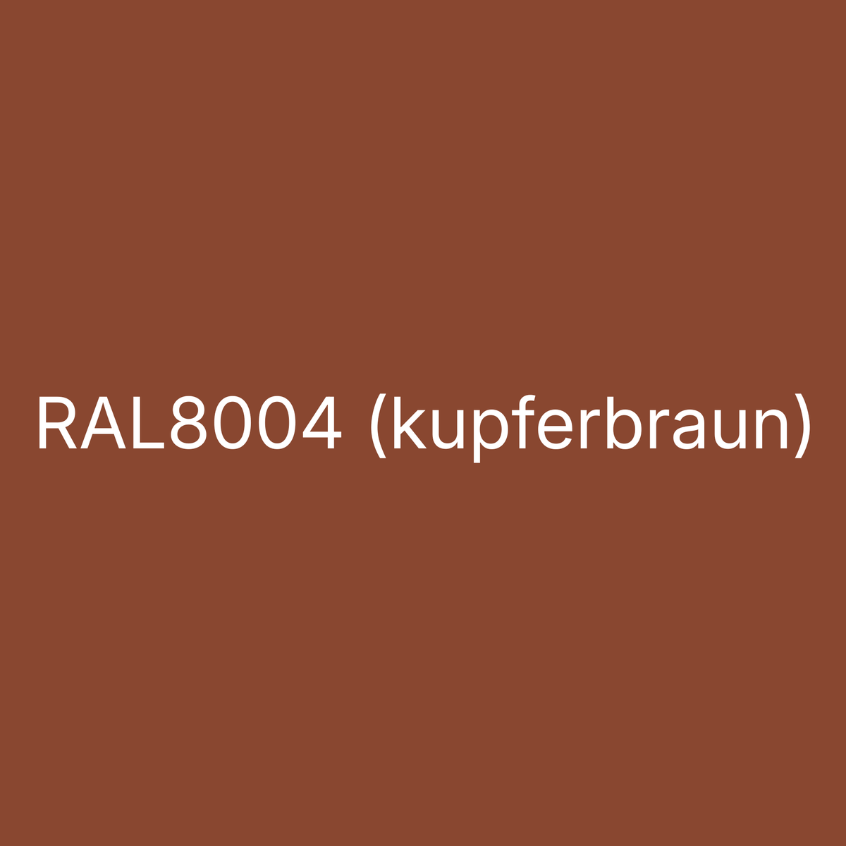 Farbmuster RAL 8004 Kupferbraun