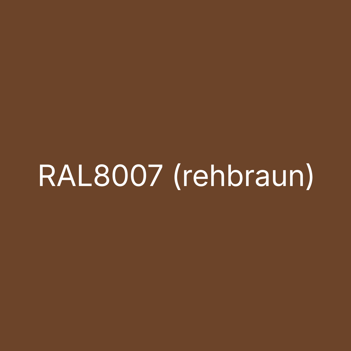 Farbmuster RAL 8007 Rehbraun