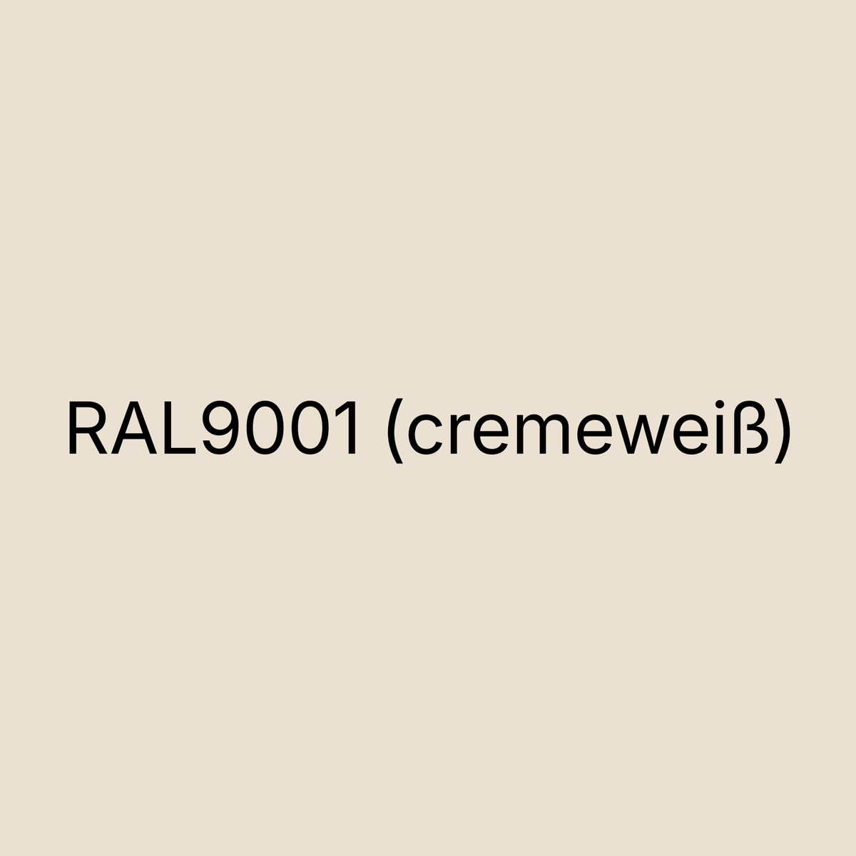 Farbmuster RAL 9001 Cremeweiß