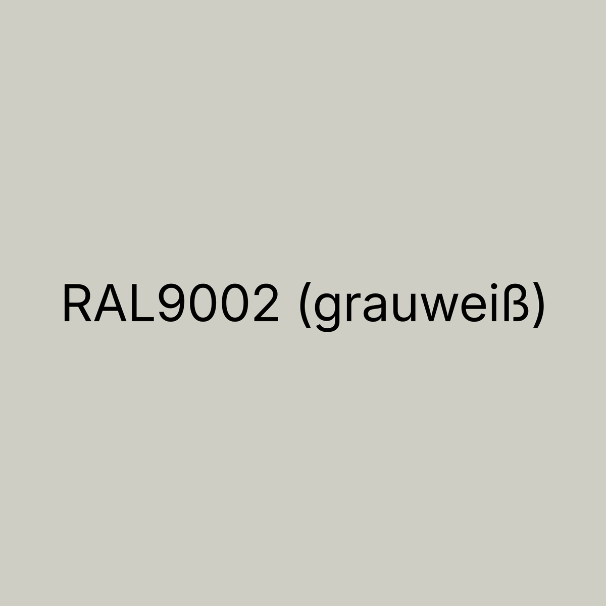 Farbmuster RAL 9002 Grauweiß