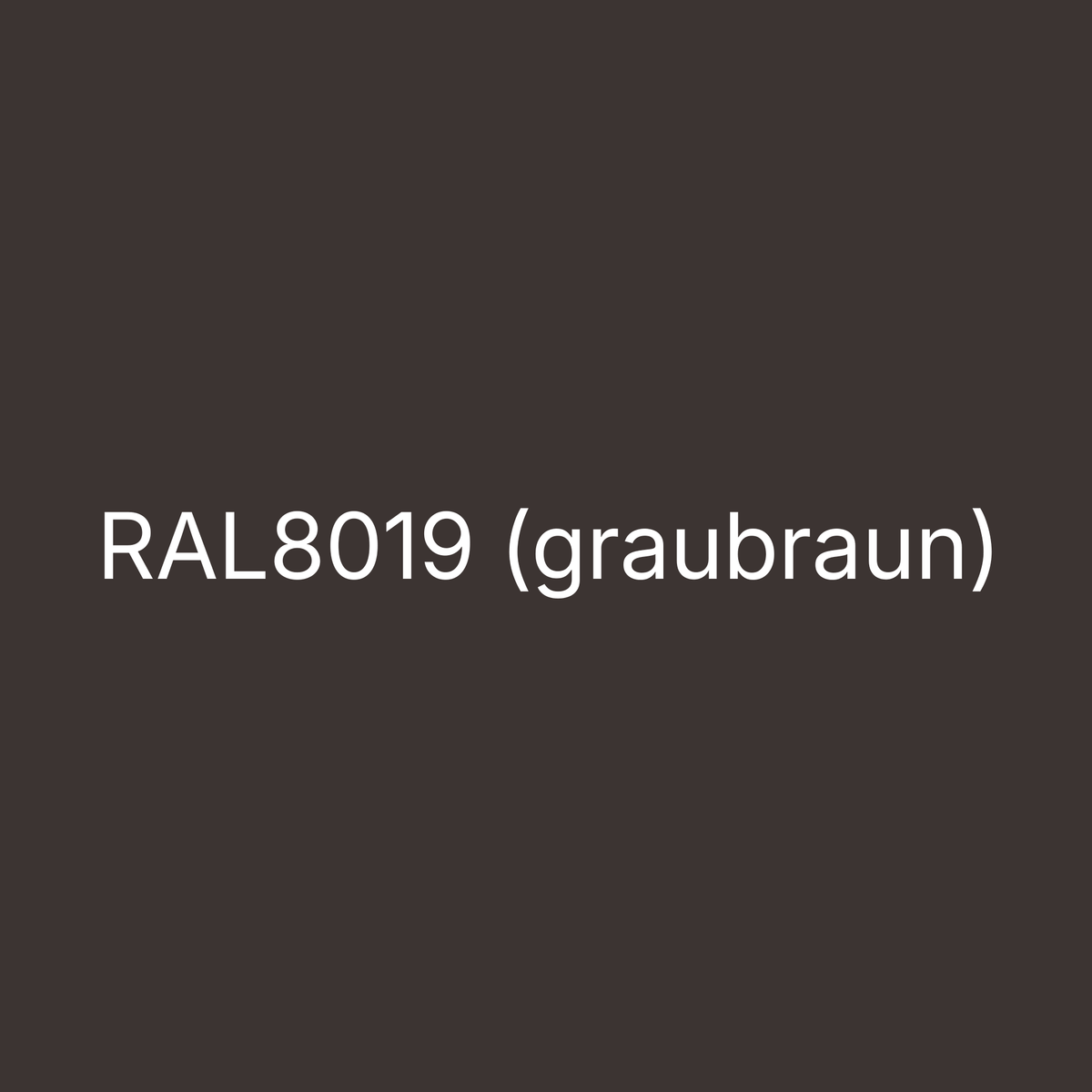 Farbmuster RAL 8019 Graubraun