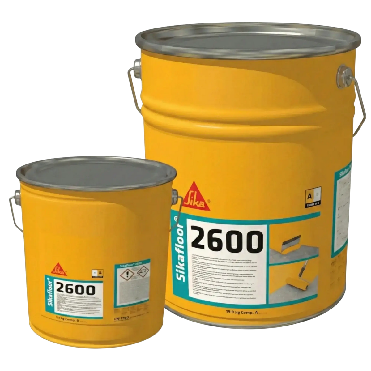 SIKA Sikafloor-2600 Epoxid-Bodenbeschichtung 30 kg in verschiedenen RAL-Farben