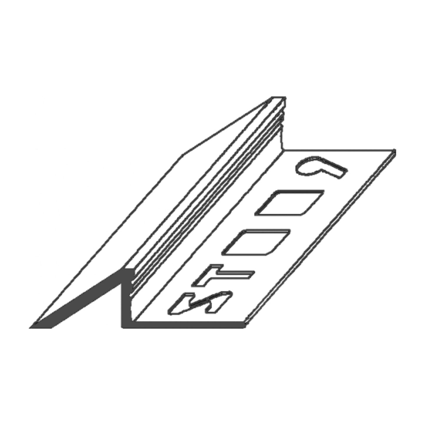 ST-PROFILE Ausgleichsprofil Aluminium schmal silber eloxiert 3m