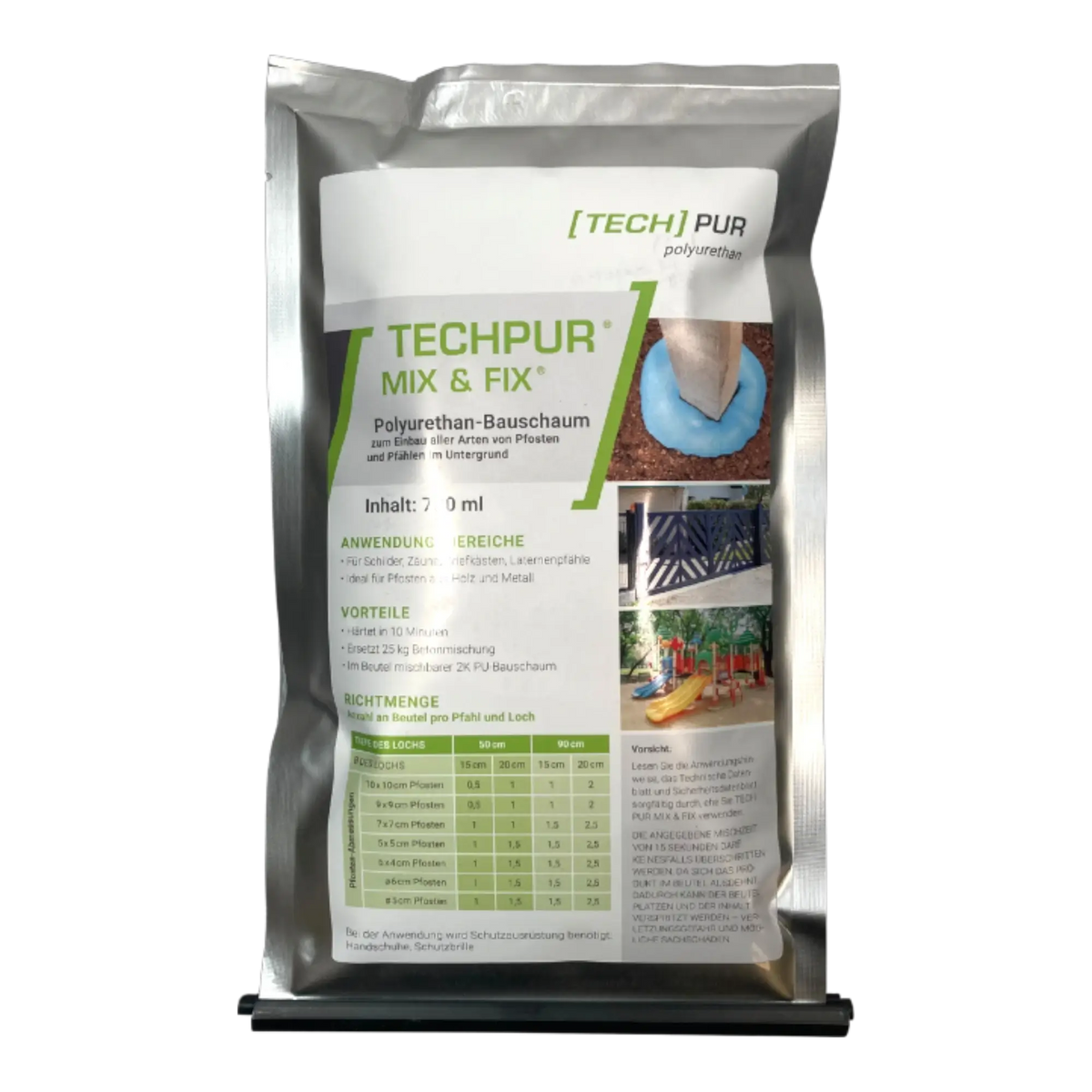 TECHPUR Mix & Fix 2K-PU-Schaum 700 ml – Vorderseite