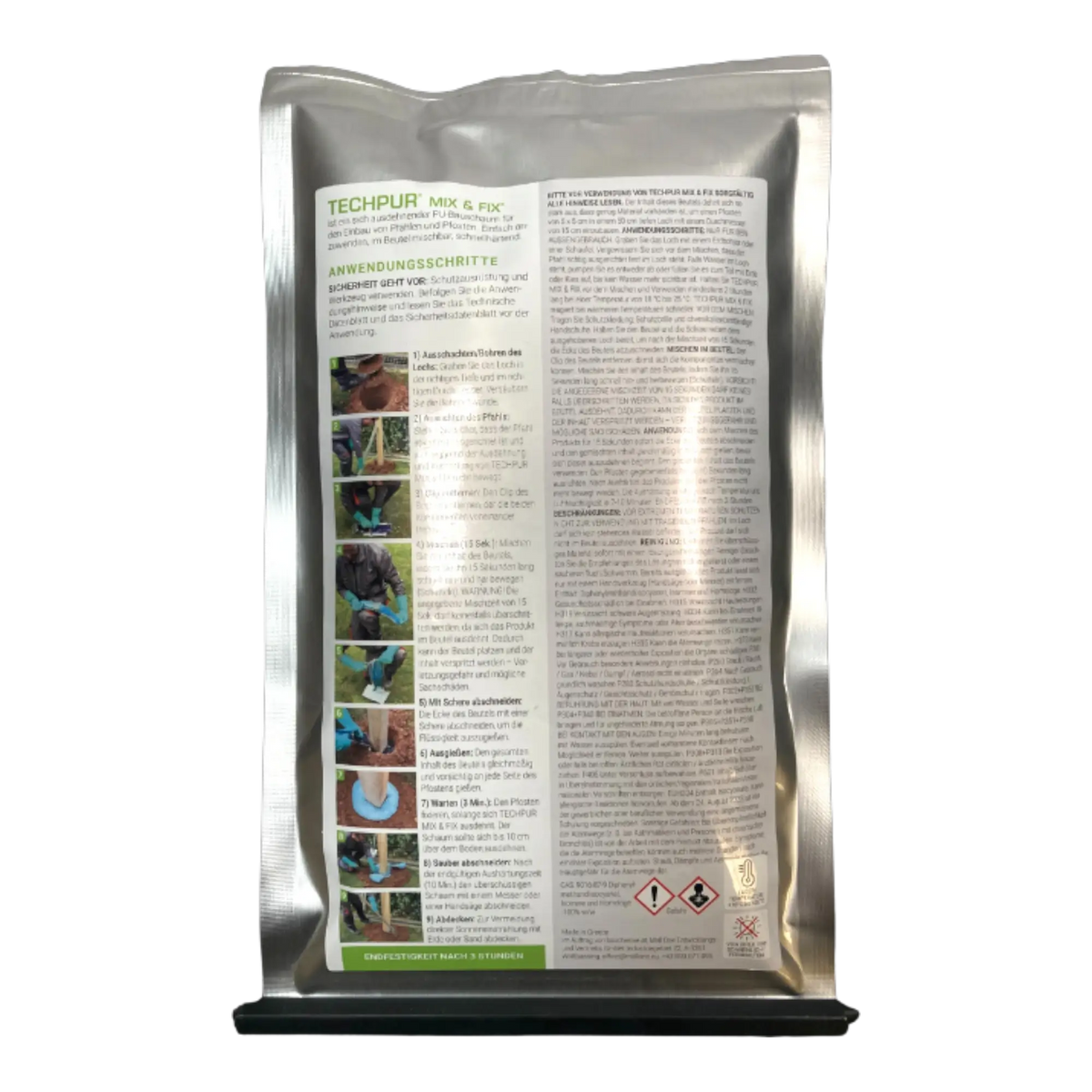 TECHPUR Mix & Fix 2K-PU-Schaum 700 ml – Rückseite