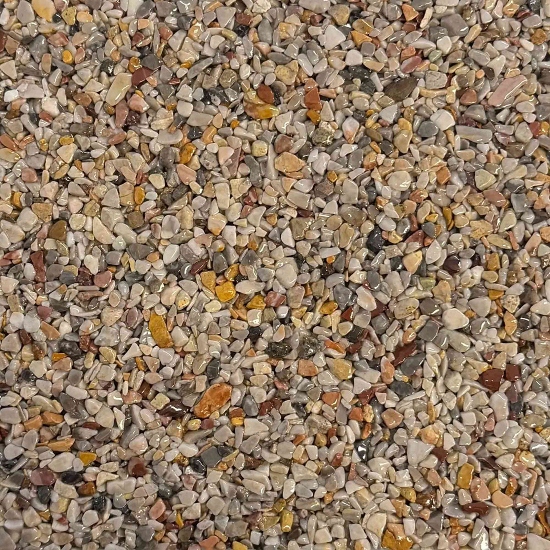 Steinteppich verlegen – Marmorkies Arabescato 2–4 mm