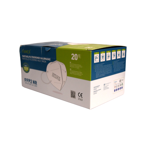 FAMEX FFP2  Box, Seitenansicht der Box