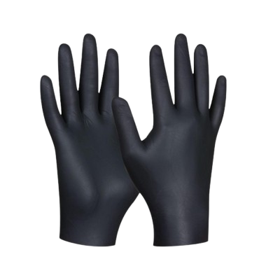 GEBOL disposable gloves "Black Nitrile" powder-free, 80 pieces