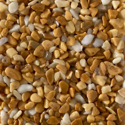Steinteppich-Komplettset - Marmorkies 2-4mm bei Bauchemie.at online bestellen