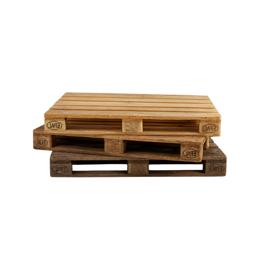 Euro-Palette, Ansicht von 3 Paletten