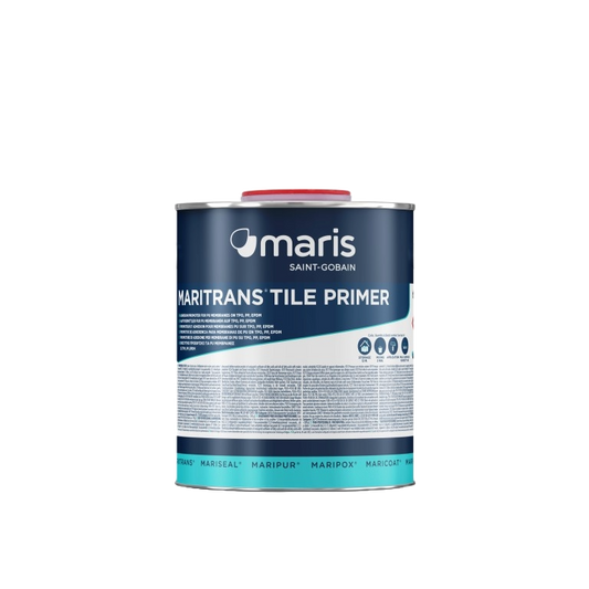 Maritrans Tile Primer - 1kg, Frontansicht des Kübels