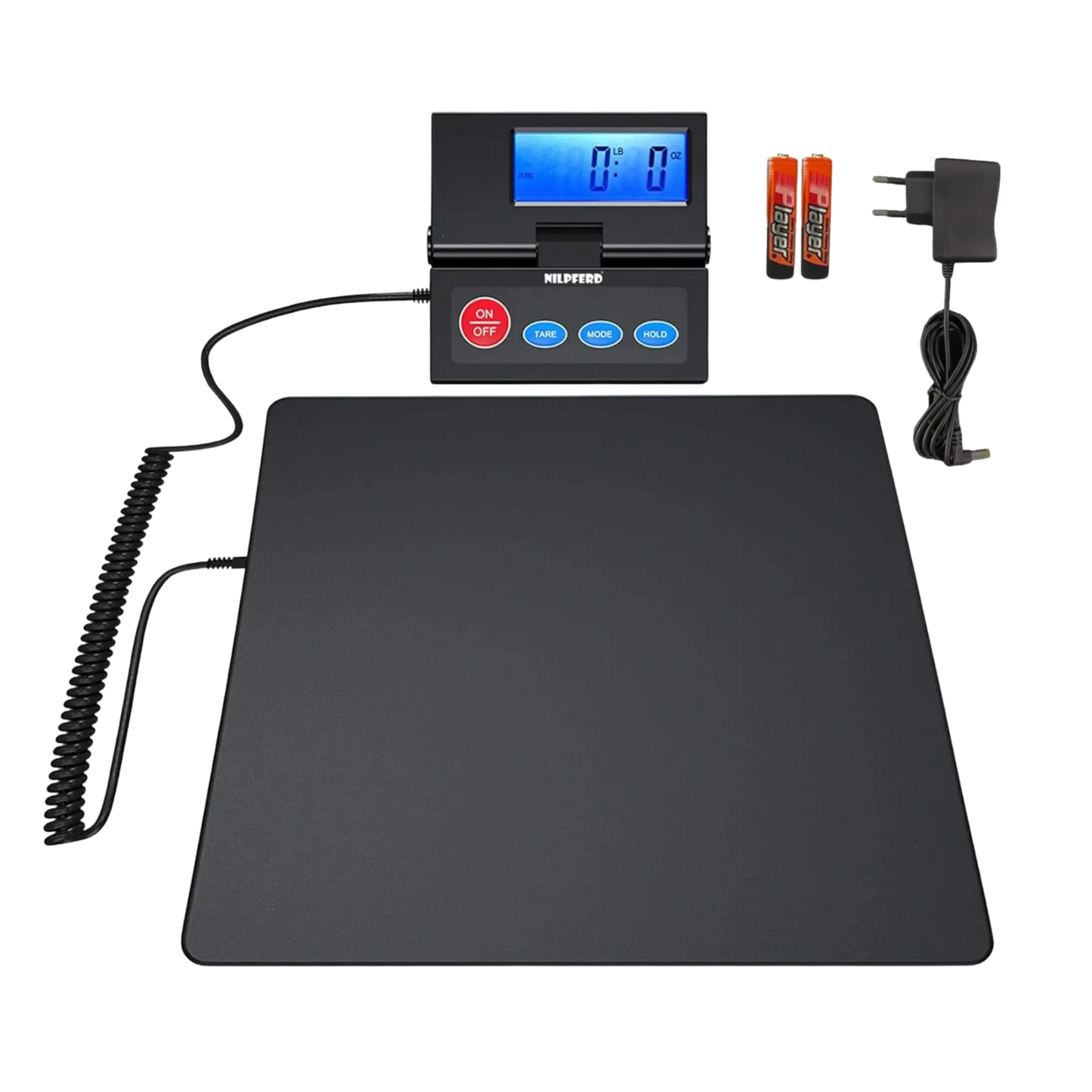 NILPFERD Plattform-Waage bis 50kg - Hohe Genauigkeit 2g