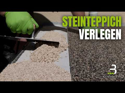 Kompletní sada kamenného koberce pro venkovní použití - mramorový štěrk TECHPUR (2-4 mm) 25 kg