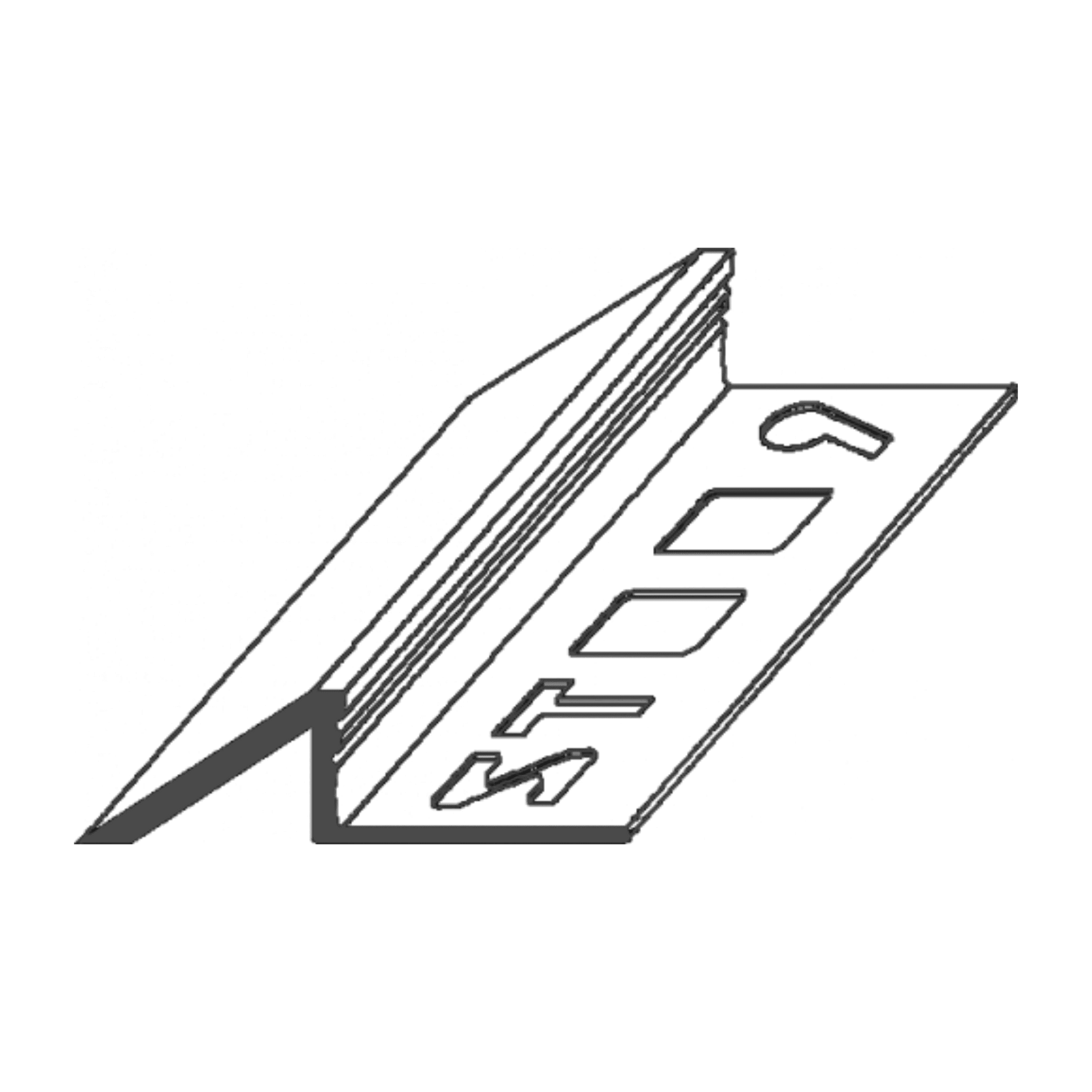 ST-PROFILE Ausgleichsprofil Aluminium schmal silber eloxiert 3m