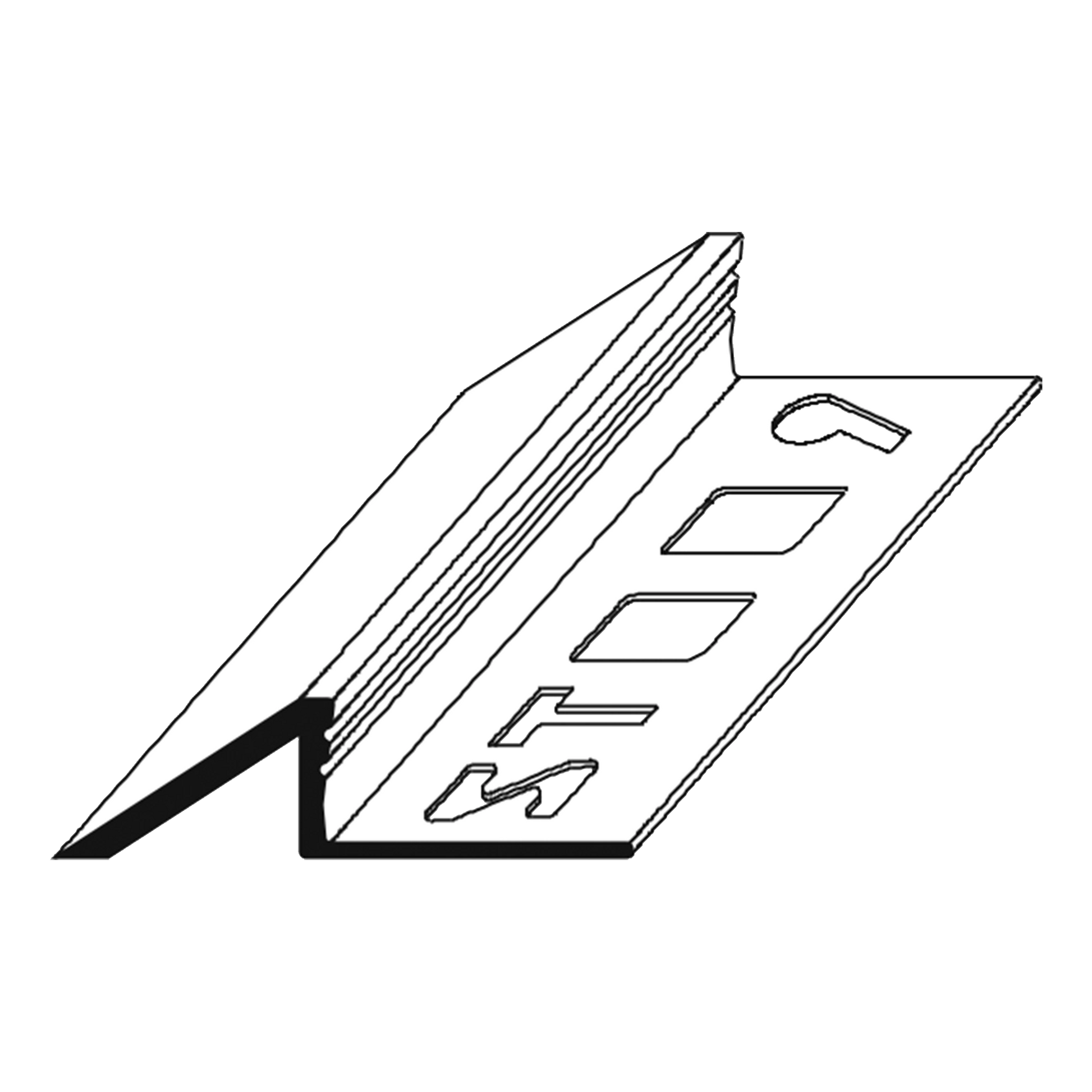 ST-PROFILE Ausgleichsprofil Aluminium schmal silber eloxiert 3m