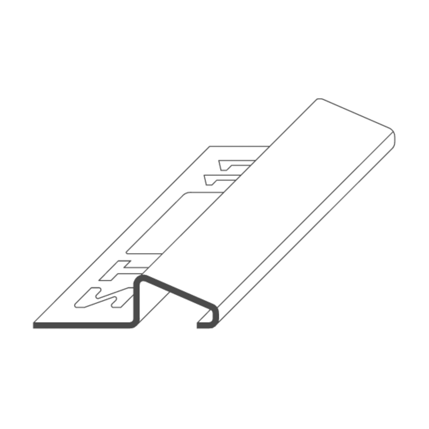 ST-PROFILE Ausgleichsprofil Edelstahl 3D-poliert 2,5m