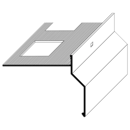 ST-PROFILE Balkonabschlussprofil gelocht - Aluminium pulverbeschichtet 3m
