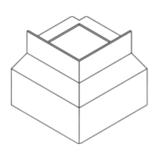 ST-PROFILE Eckstück Außenecke - Aluminium pulverbeschichtet