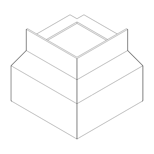 ST-PROFILE Eckstück Außenecke - Aluminium pulverbeschichtet