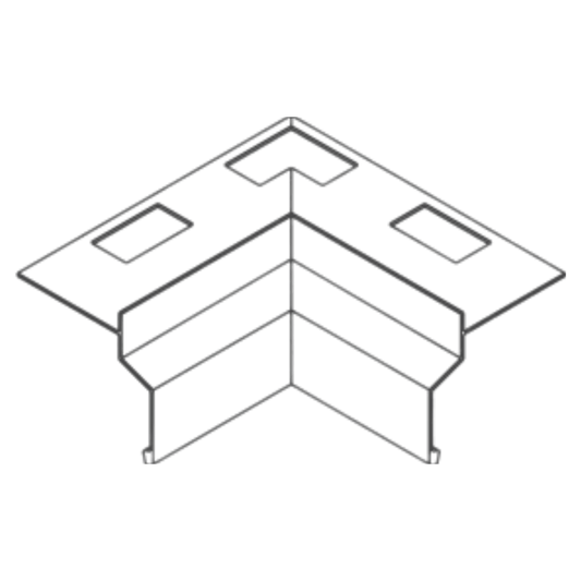 ST-PROFILE Eckstück Innenecke - Aluminium pulverbeschichtet