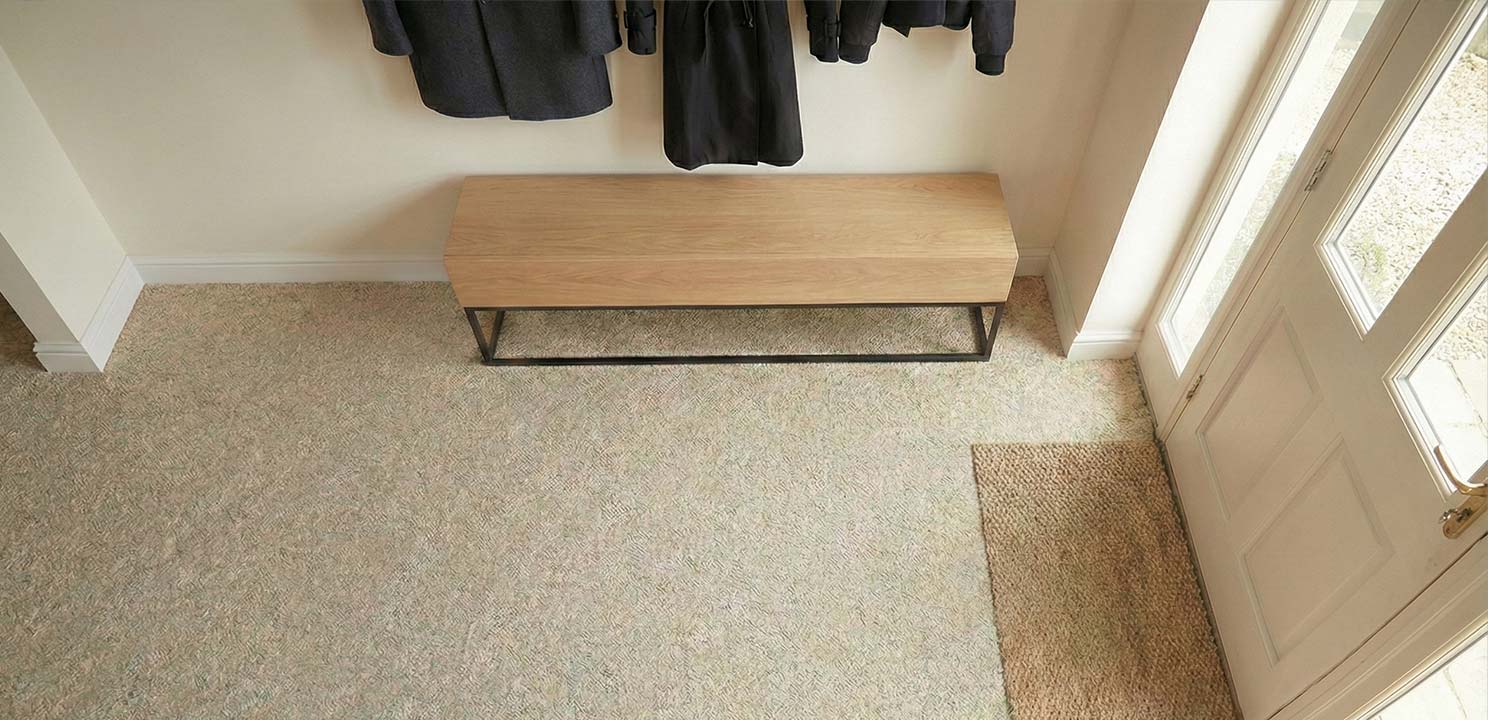 Steinteppich-Komplettset für den Innenbereich verlegt im Vorhaus | Bauchemie.at