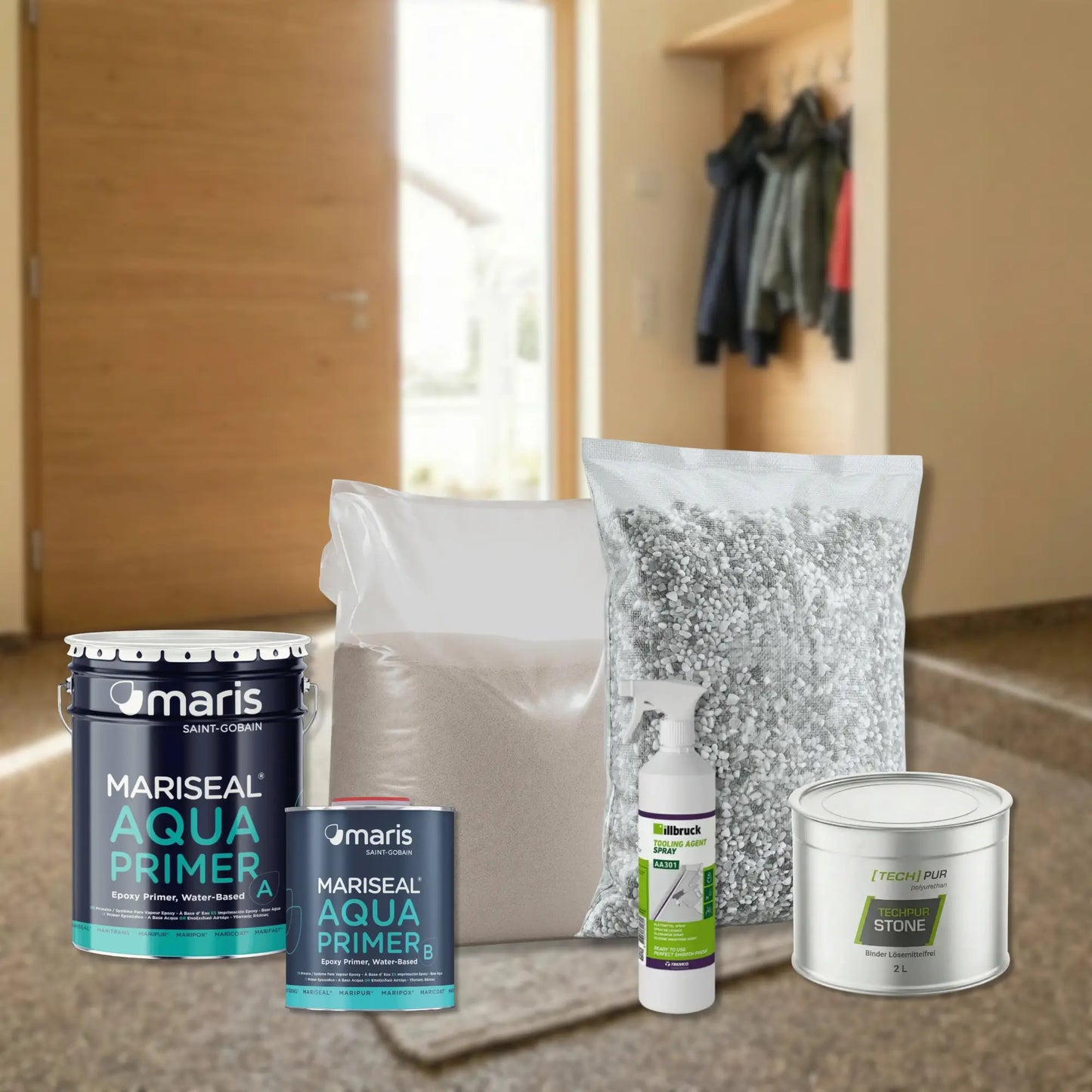 Steinteppich-Komplettset für den Innenbereich | Bauchemie.at