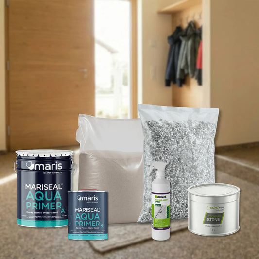 Steinteppich-Komplettset für den Innenbereich | Bauchemie.at